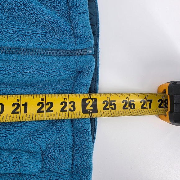 The North Face Blue Fleece Full Zip Jacket Women Small Togle Hem - Picture 7 of 8